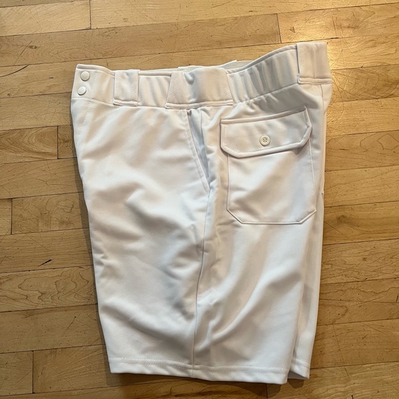 2 Pair Mens Baseball Football Coaches Shorts White Size Small Above Knee Pockets - Picture 8 of 11